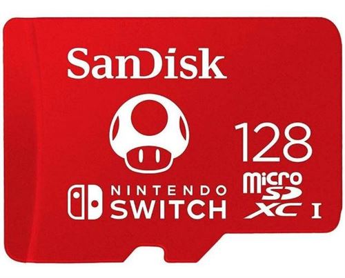 Tarjeta de memoria Sandisk SDSQXAO Micro SD 128GB para Nintendo Switch