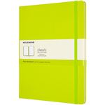 Cuaderno Moleskine Classic XL lisa tapa dura verde limón