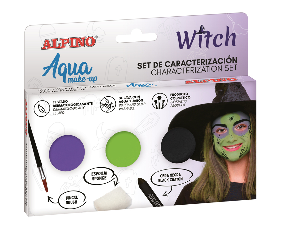 Maquillaje set de caracterización Bruja