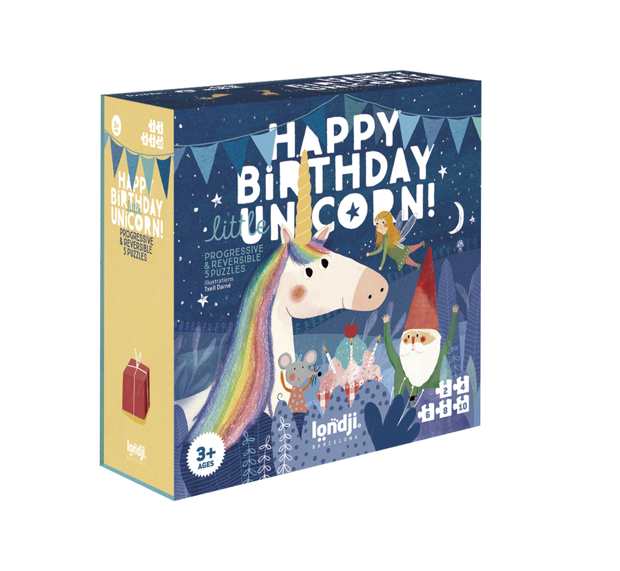 Puzle Progresivo Happy Birthday Unicorn!