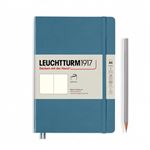 Cuaderno A5 Leuchtturm 1917 Stone blue punteado