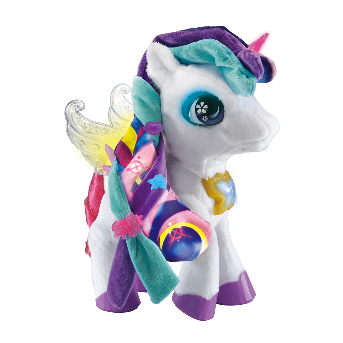 VTech - Skyla Maquillaje Mágico, Unicornio De Peluche Mascota Interactiva