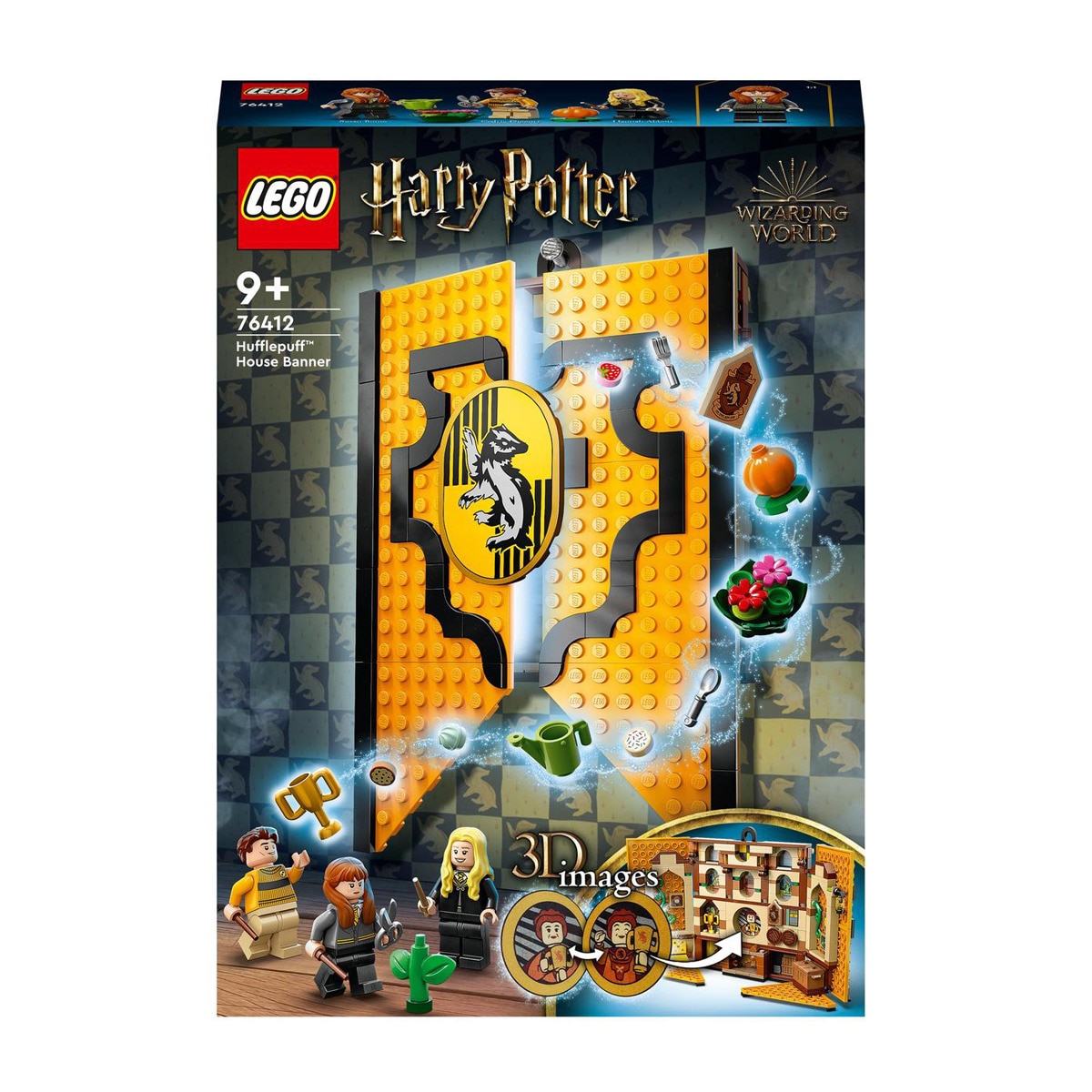 LEGO - Portátil De Construcción Estandarte De La Casa Hufflepuff Con Mini Figuras Harry Potter