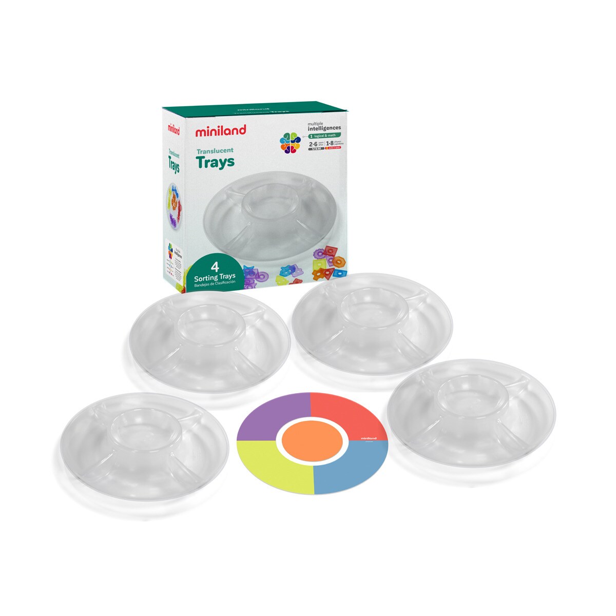 Miniland - De AprendizajeTranslucent Trays