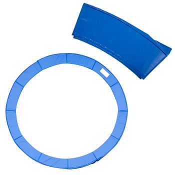 Cubierta Proteccion Borde Cama Elastica Homcom Pvc Pe Ø366cm,azul