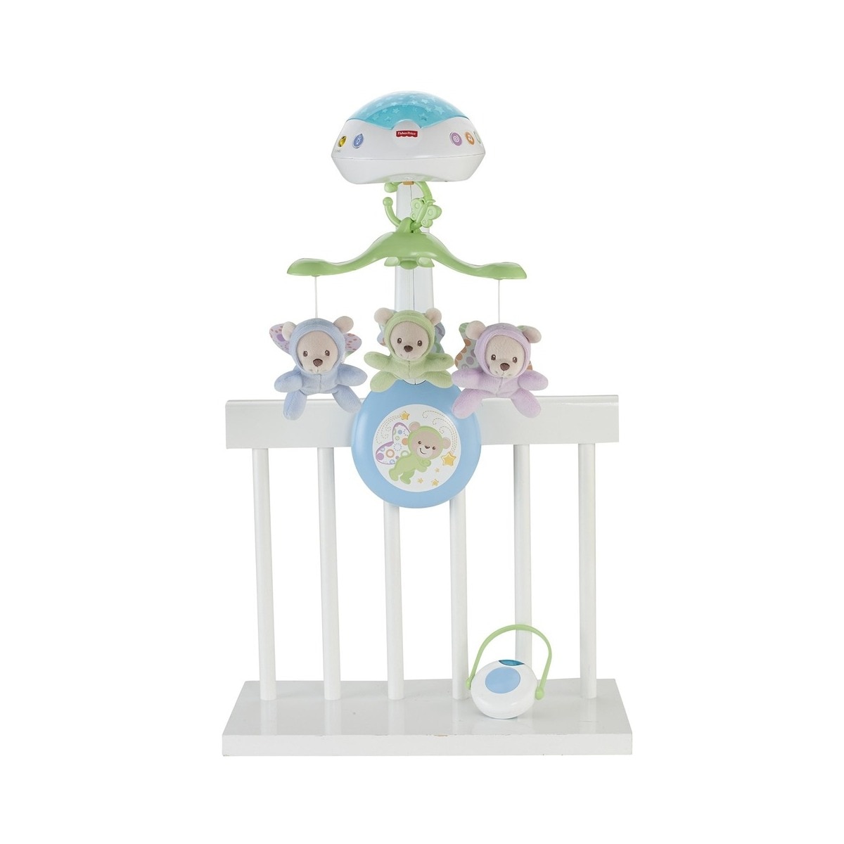 Fisher-Price - Móvil Ositos Voladores  De Cuna Carrusel Proyector Para Bebé