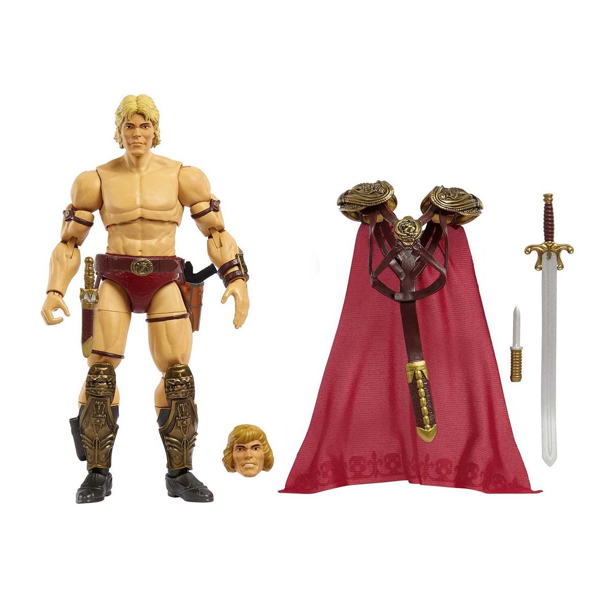 Mattel - Figura De Acción He-Man Deluxe Masters Del Universo MOTU