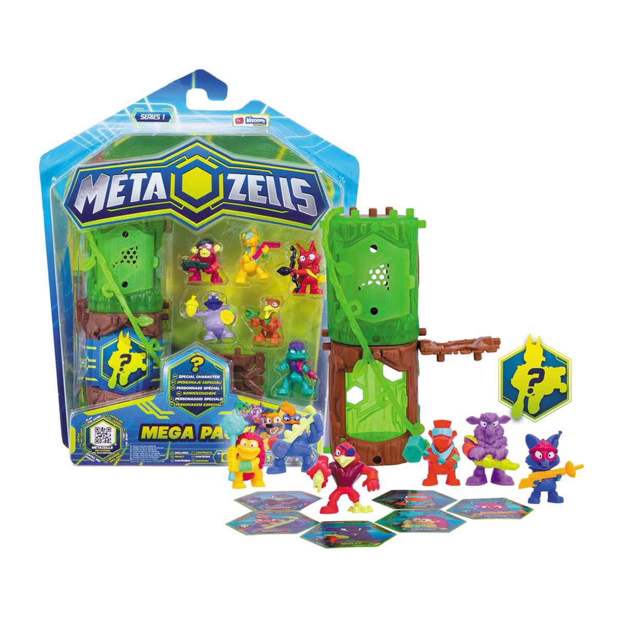 METAZELLS - Mega Pack 7 Figuras + 2 Logs