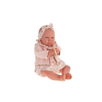 Muñeca Mi Primer Reborn Berta Con Chaqueta Salmon 52 Cm (cuerpo Blando)