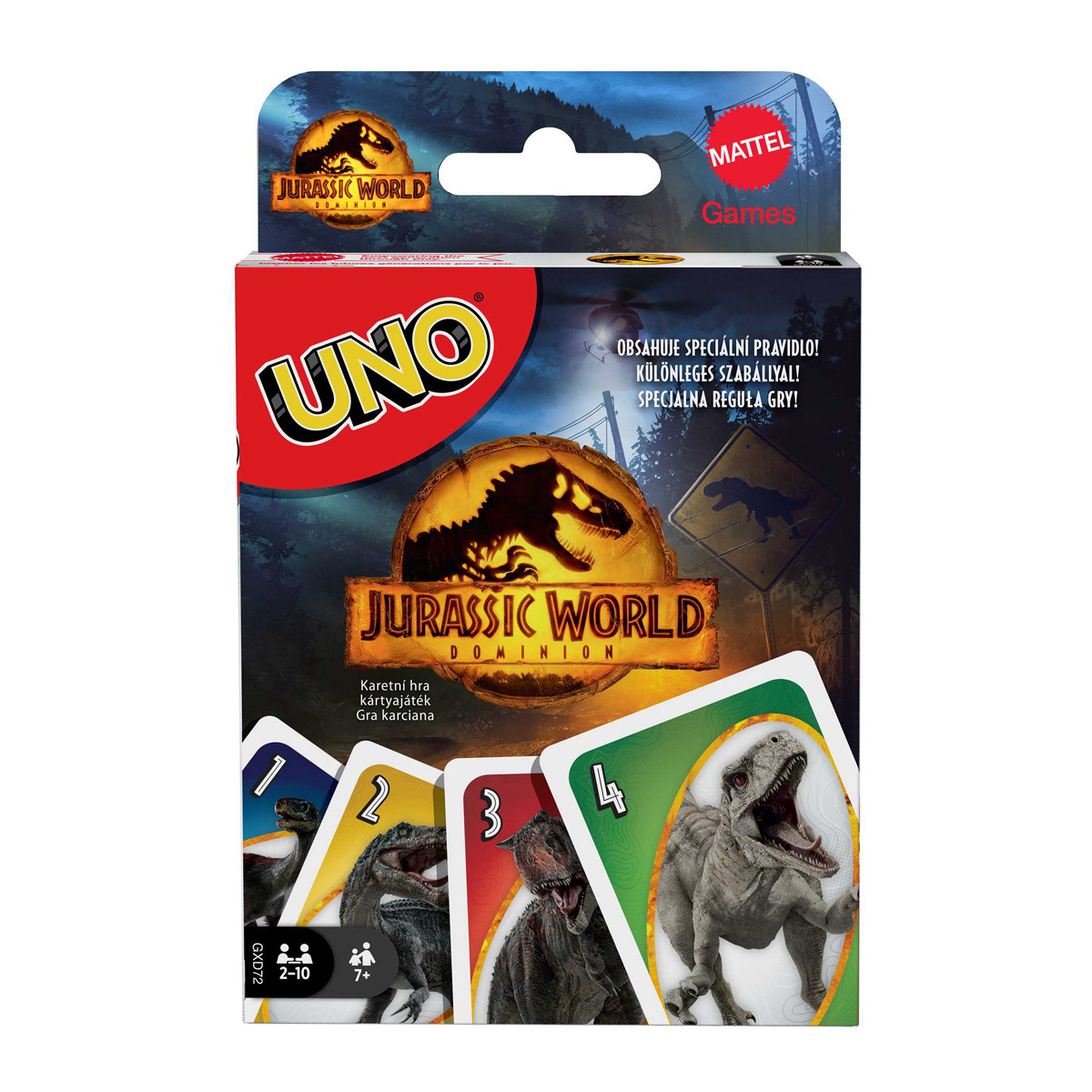 Uno - Juego De Cartas Jurassic World 3 Mattel Games