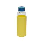 Botella de cristal Fisura Eco Friendly amarillo