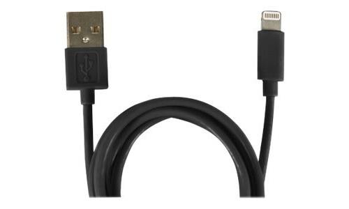 Cable Temium Lightning Negro 1 m