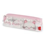 Estuche portatodo transparente Legami Loves Me Kitty