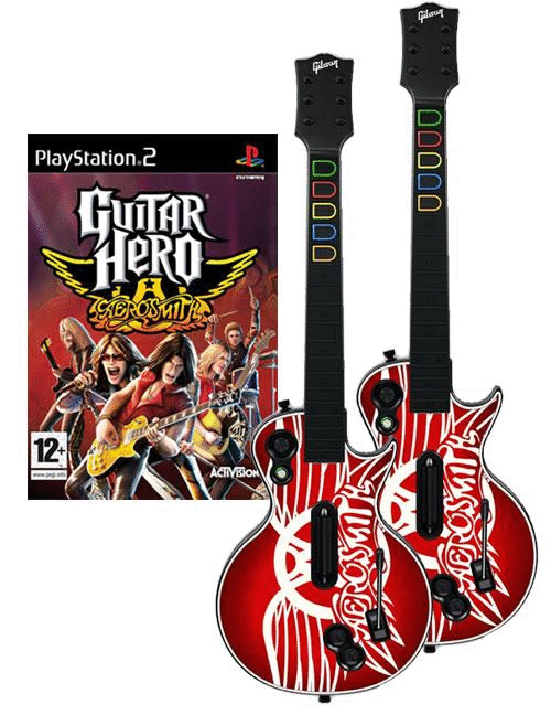 Guitar Hero Aerosmith + 2 guitars PS2