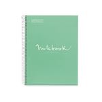 Libreta Miquelrius A4 80 hojas Cuadriculada Emotions Craft Menta