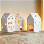 Set 3 portavelas de porcelana Nature et decouvertes