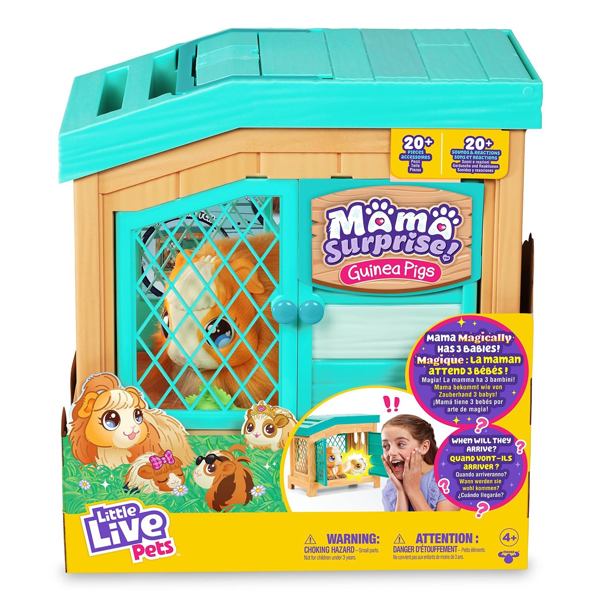 LITTLE LIVE PET - S Mascota Interactiva Cobaya Guinea Pigs Mama Surprise