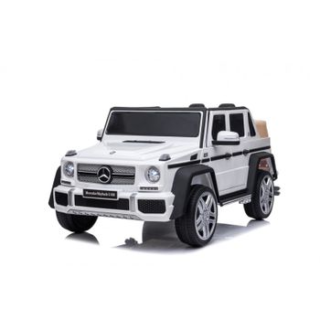 Mercedes Maybach G650 Blanco - Coche Eléctrico Infantil Para Niños Batería 12v Con Mando Control Remoto