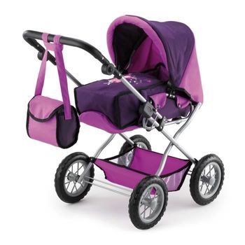 Bayer Cochecito Grande Para Muñeca Combi Púrpura - Ajustable - 75 Cm