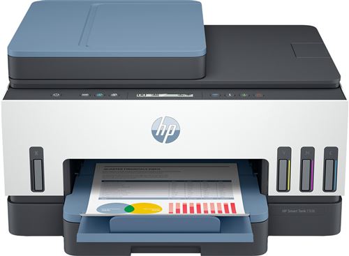 Impresora Multifunción HP Smart Tank 7306, WiFi, Bluetooth, USB, tanque tinta, hasta 3 años impresión incluida, doble cara