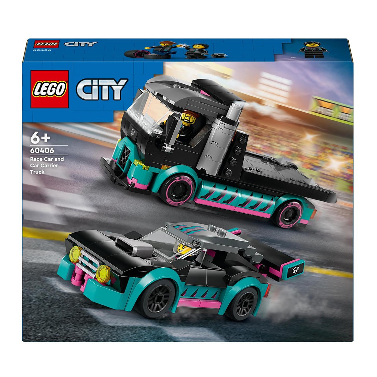 LEGO - de construcción Coche de Carreras y Camión de Transporte LEGO City Great Vehicles.