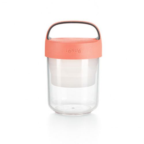 Tupper Lékué Jar To Go 400 ml Coral