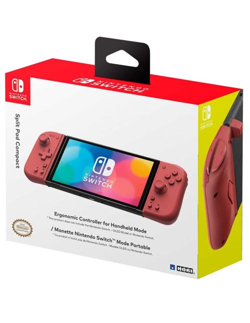 Controlador Split Pad Compact Hori Rojo Nintendo Switch