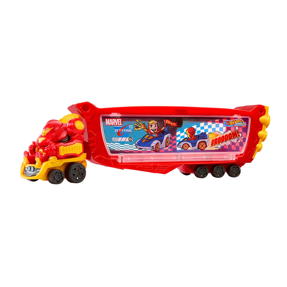 Hot Wheels - Camión transporte para coches de juguete Hulkbuster Hot Wheels Racerverse.