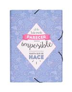 Carpeta con solapas Erik Amélie Classic azul