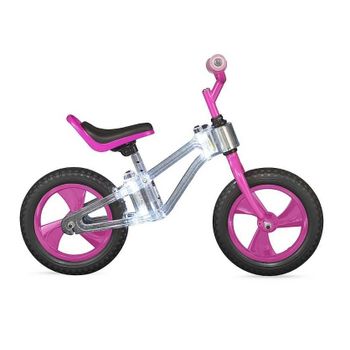 Bicicleta Sin Pedales Balance Bike Rosa Con Led