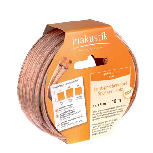 Cable de altavoz Inakustik Star 10 m Cobre