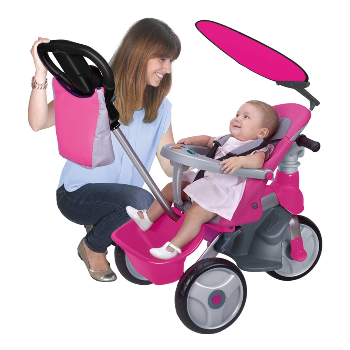 Feber - Triciclo Evolutivo Baby Trike Easy Evolution Pink