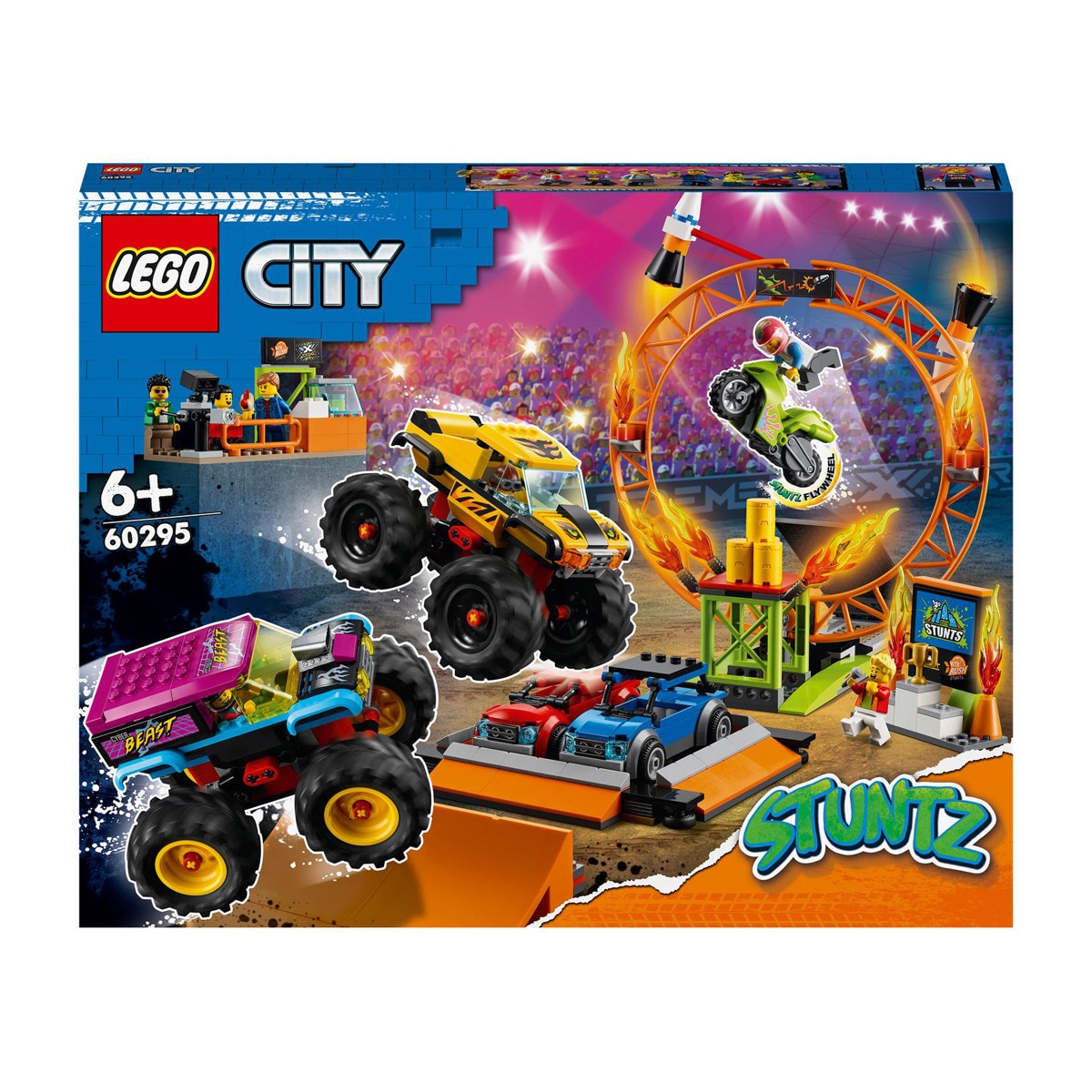 LEGO - Set De Con 2 Camiones Monster Truck Espectáculo Acrobático: Arena City Stuntz