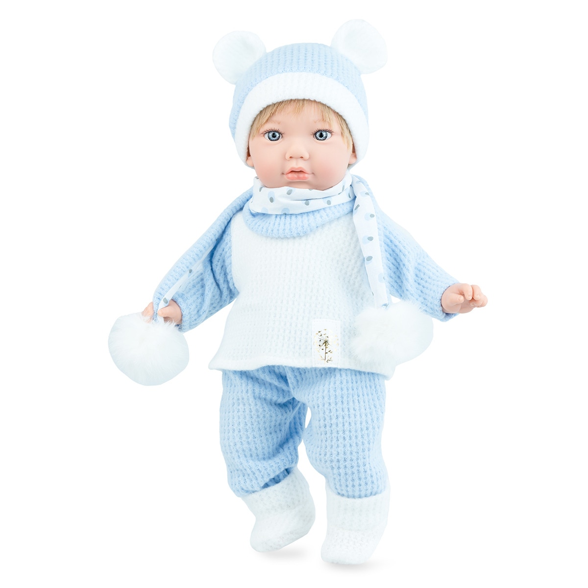 Marina&Pau - Muñeca 45 cm Teo Soft presentada en estuche Marina & Pau.
