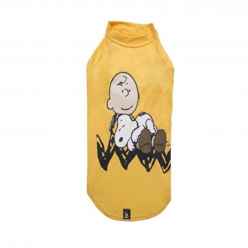 Camiseta para perros Zooz Pets Snoopy color Amarillo