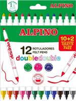 10+2 Rotuladores Double Double-Alpino