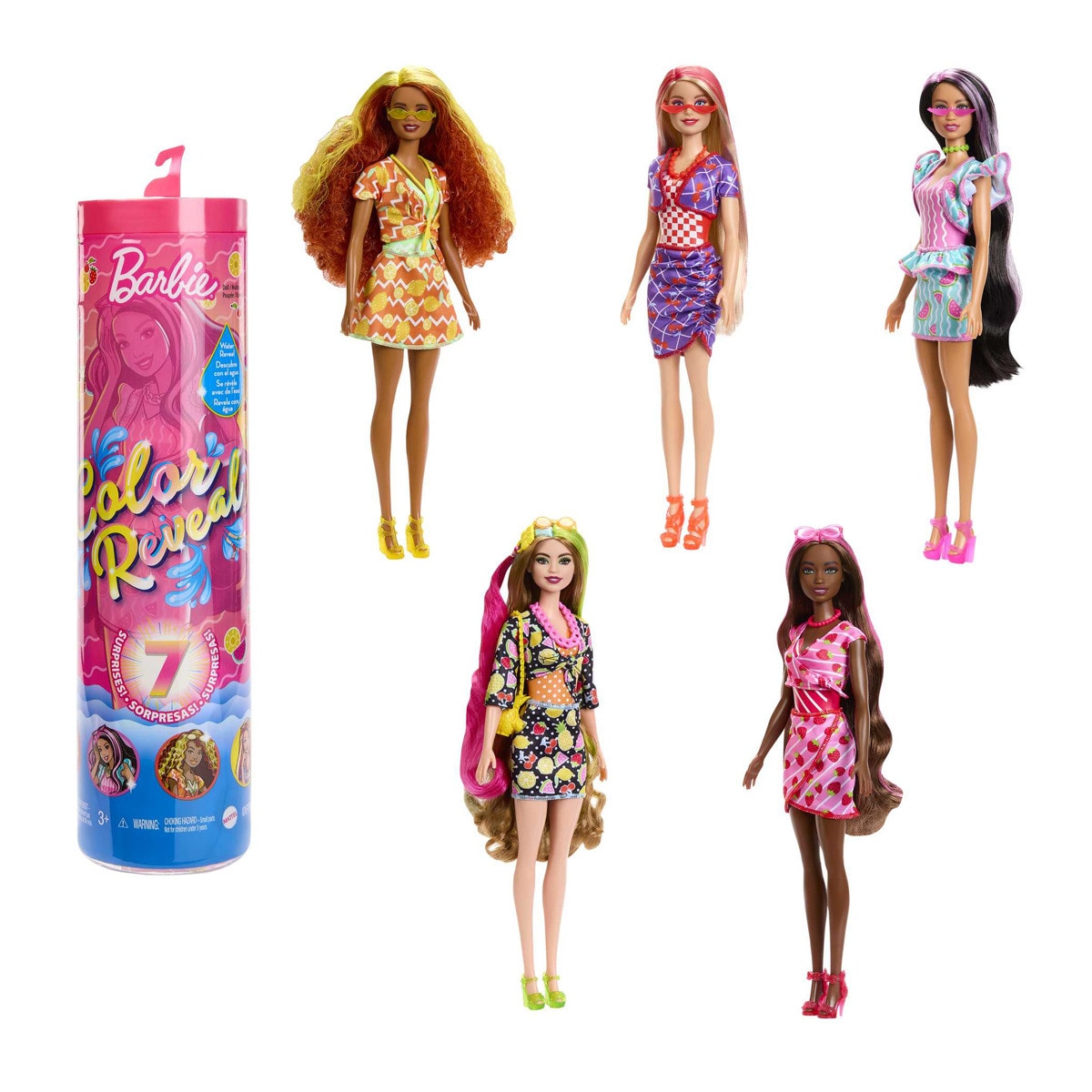 Barbie - Muñeca Serie Frutas Color Reveal