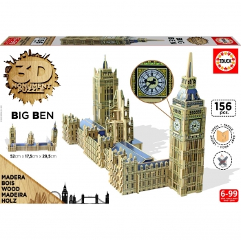 Educa Borras - 3D Monument Puzzle Parlamento y Big Ben