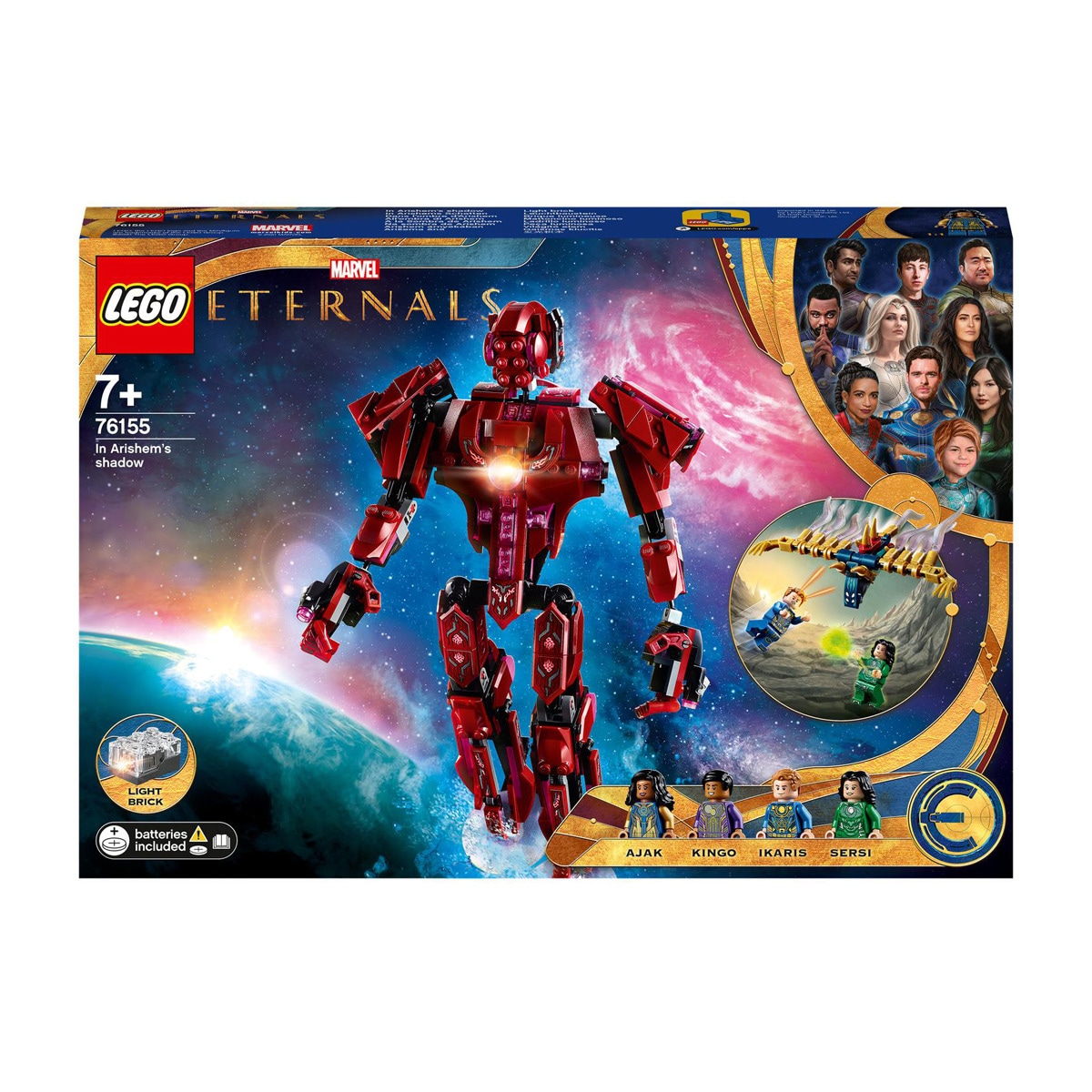 LEGO - De Construcción Superhéroes Los Eternos A La Sombra De Arishem Marvel Eternals