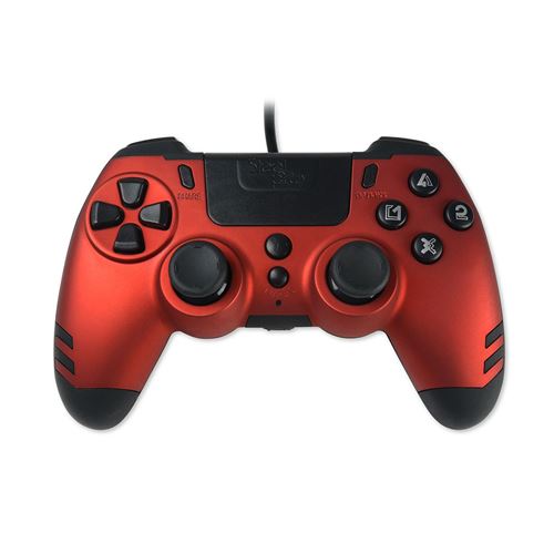 Mando Steelplay Rojo Rubí PS4