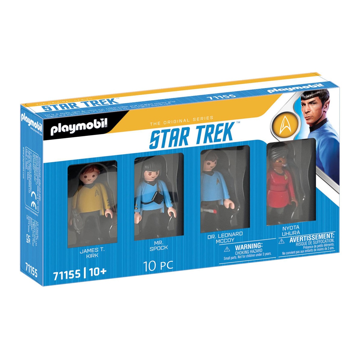 Playmobil - Set Figuras Tripulación Enterprise: Captain Kirk, Spock, Uhura, McCoy Star Trek