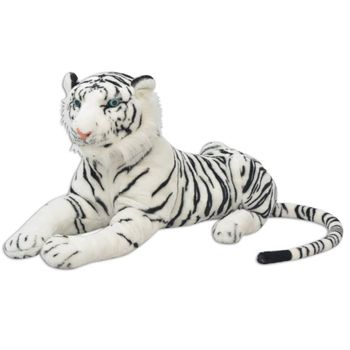 Tigre De Peluche Blanco Xxl