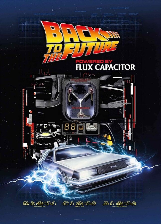 Puzle 1000pc Back to the future powered