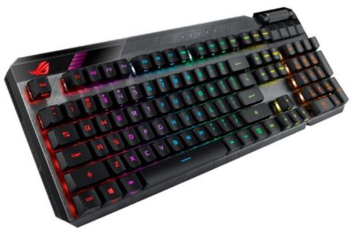 Teclado gaming mecánico RGB inalámbrico Asus ROG Claymore II