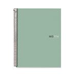 Cuaderno A4 Miquelrius Aqua cuadrícula 5mm verde