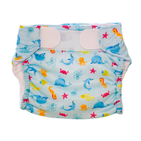 Pañal reutilizable Swim Nappy color azul Talla 1