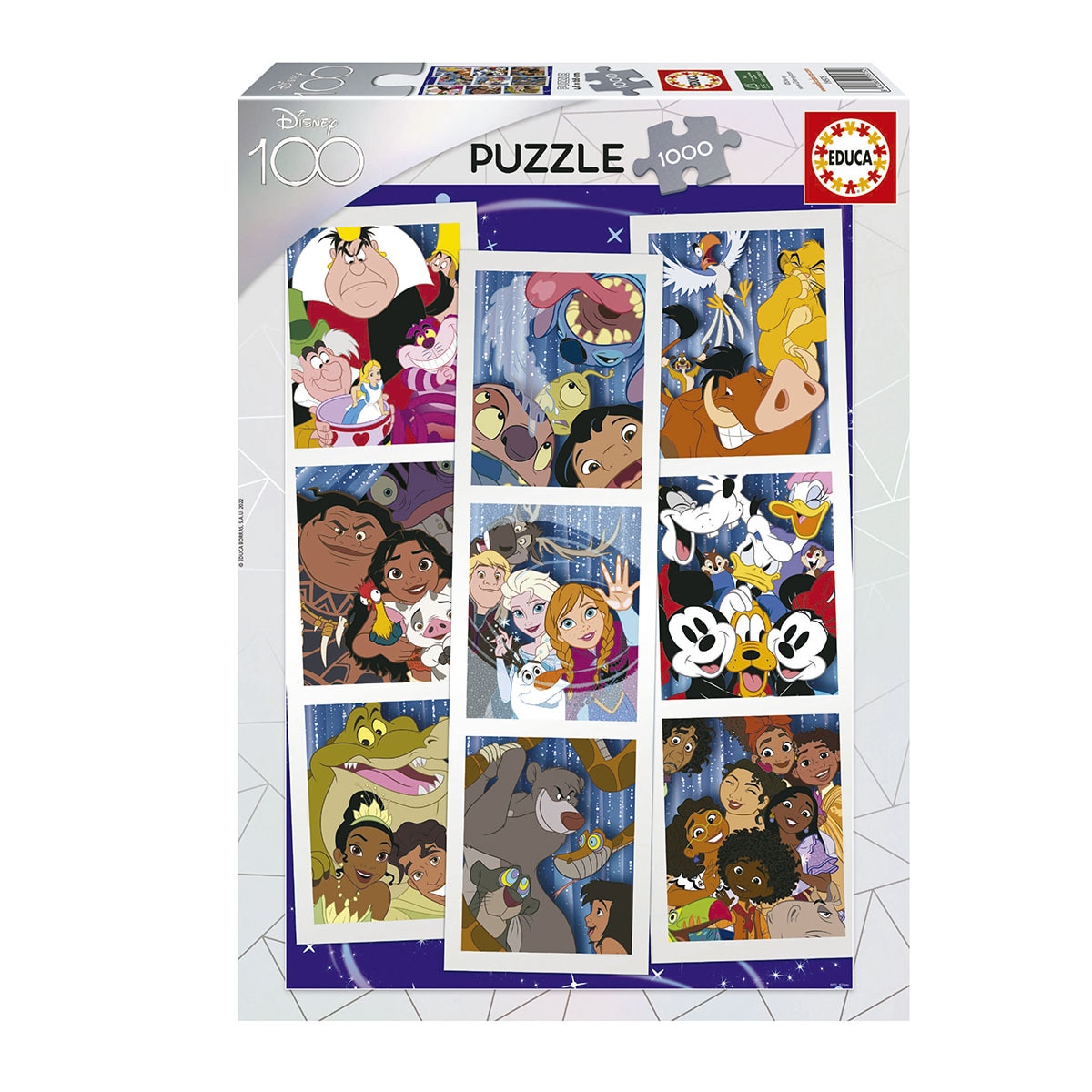 Educa Borrás - Puzzle 1000 Piezas Collage Disney 100 Educa Borrás.