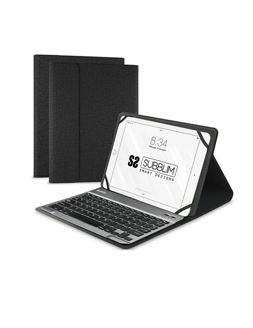 Funda con teclado Subblim Keytab Pro Negro para tablet 10,1''