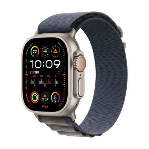 Apple Watch Ultra 2 49mm LTE Caja de titanio y correa Loop Alpine Azul - Mediana