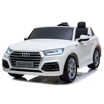 Audi Q5 24v Dos Plazas Blanco - Coche Eléctrico Infantil Para Niños Batería 24v Con Mando Control Remoto